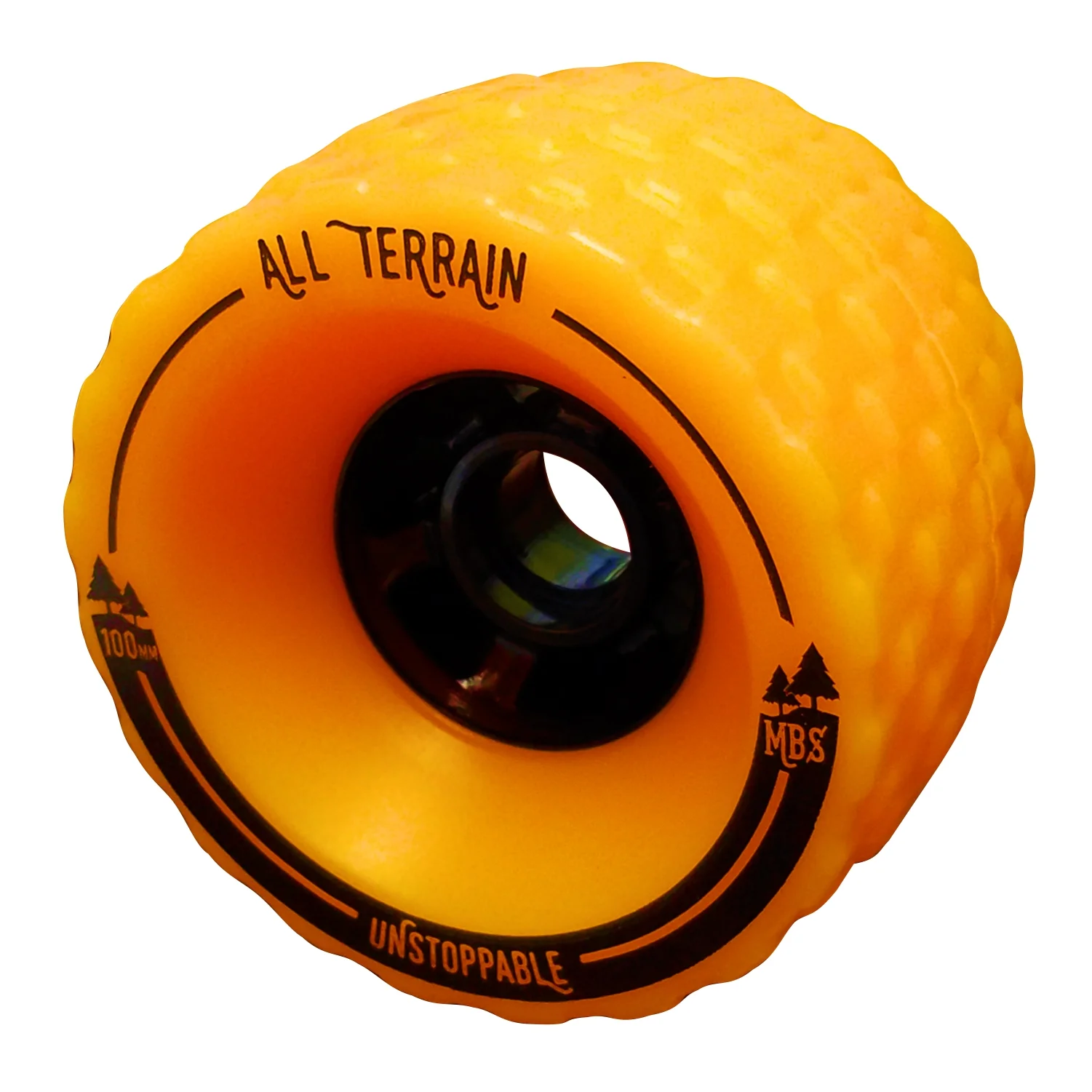 13405 - MBS All-Terrain Skateboard Wheels - Orange (4) — Atom